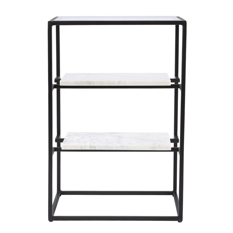 Latitude Run® Glass Top Frame End Table with Storage & Reviews Wayfair